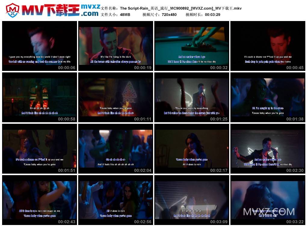 The Script-Rain_英语_流行_MC900892